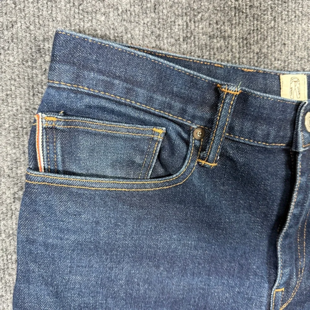 Kato by Hiroshi Kato Mens Selvedge Denim Jeans Made in USA Indigo Slim Fit 30x31